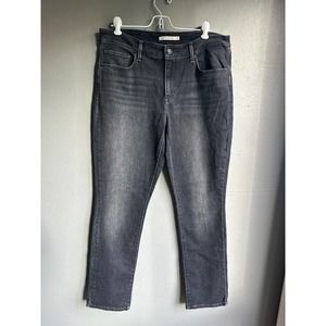 Levi Strauss & Co Womens Jeans Classic Mid Rise Skinny Fit Dark‎ Wash Size 14